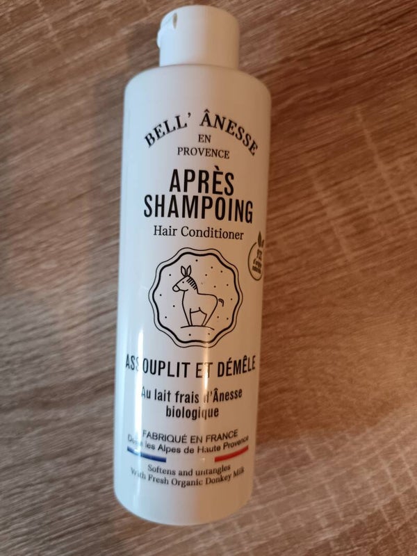 Après champoing au lait d'ânesse