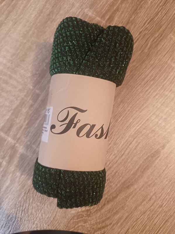 Foulard vert pailleté