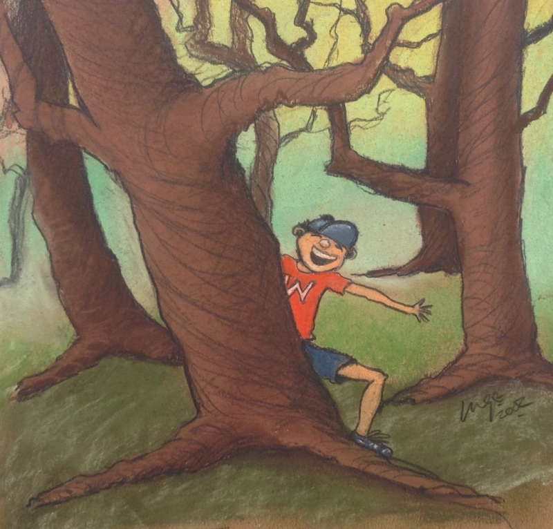 muurschildering voor kinderkamer en bso