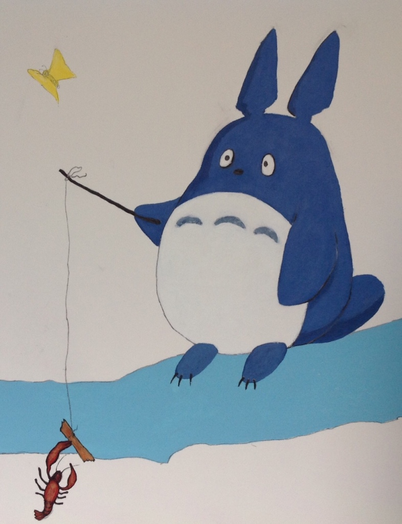 icatoo muurschildering Totoro