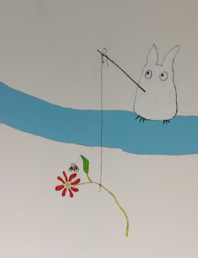 icatoo muurschildering voor kinderkamer, Totoro