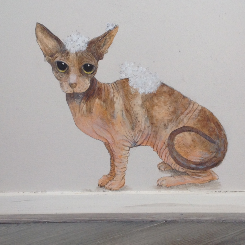 muurschildering 'shrek' muuurtekening icatoo studio