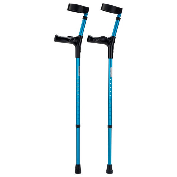 Elleboogkrukken anatomisch- blauw