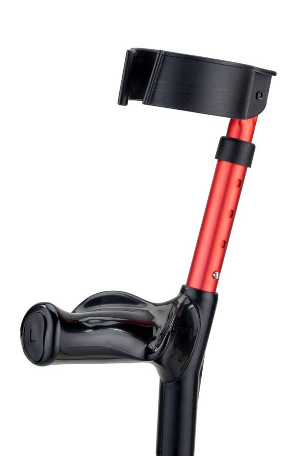 Elleboogkrukken anatomisch- rood