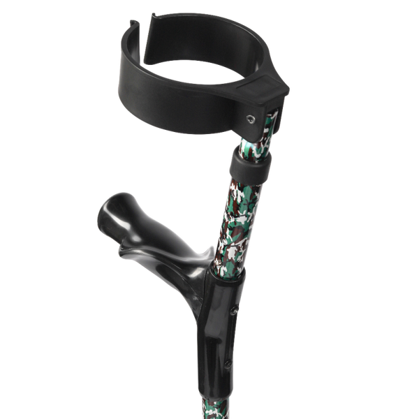 Elleboogkrukken camouflage print