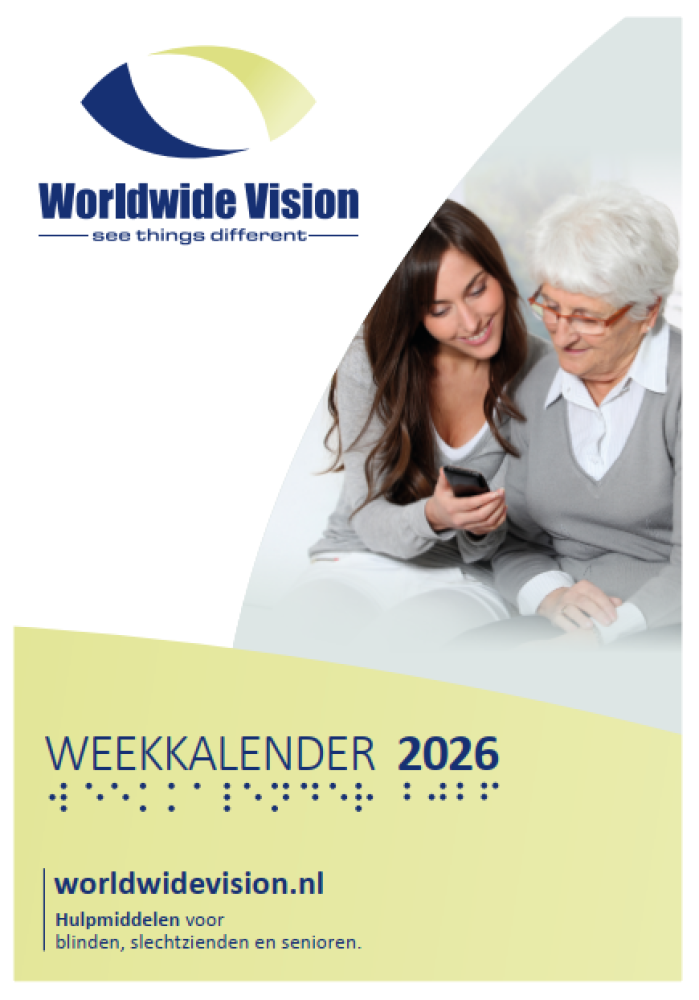 weekkalender A4 met grote letters