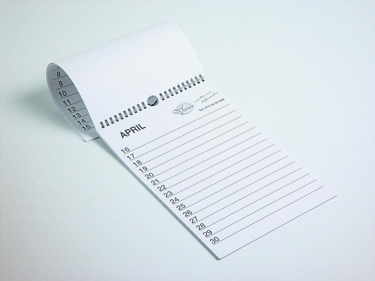 Verjaardagskalender groot lettertype - A4