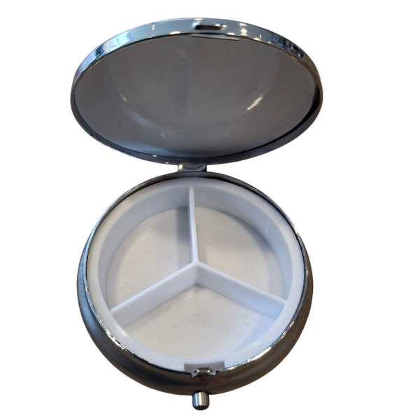Pillendoos rond - diverse kleuren en designs