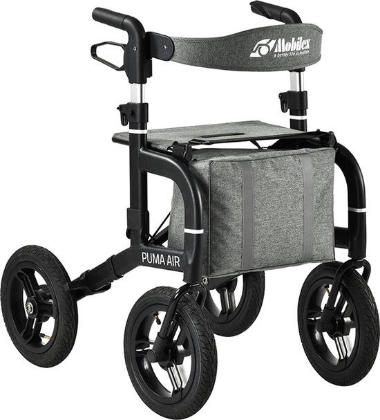 Rollator Puma met luchtbanden 9,5 kg.