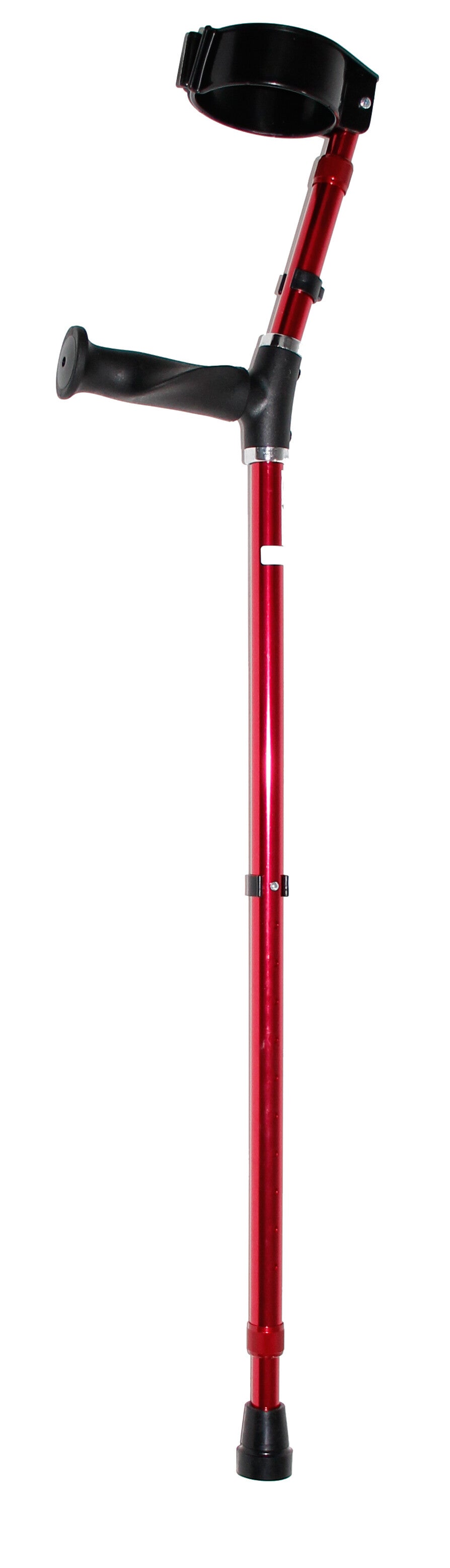 Anatomische elleboogkrukken OHV verstelbaar kleur rood