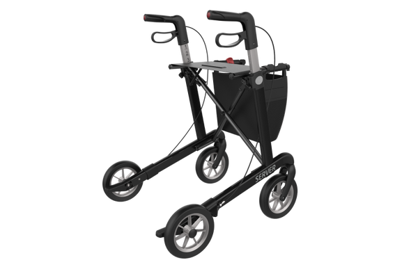 Rollator Server Large met comfort wielen 7,4 kg.