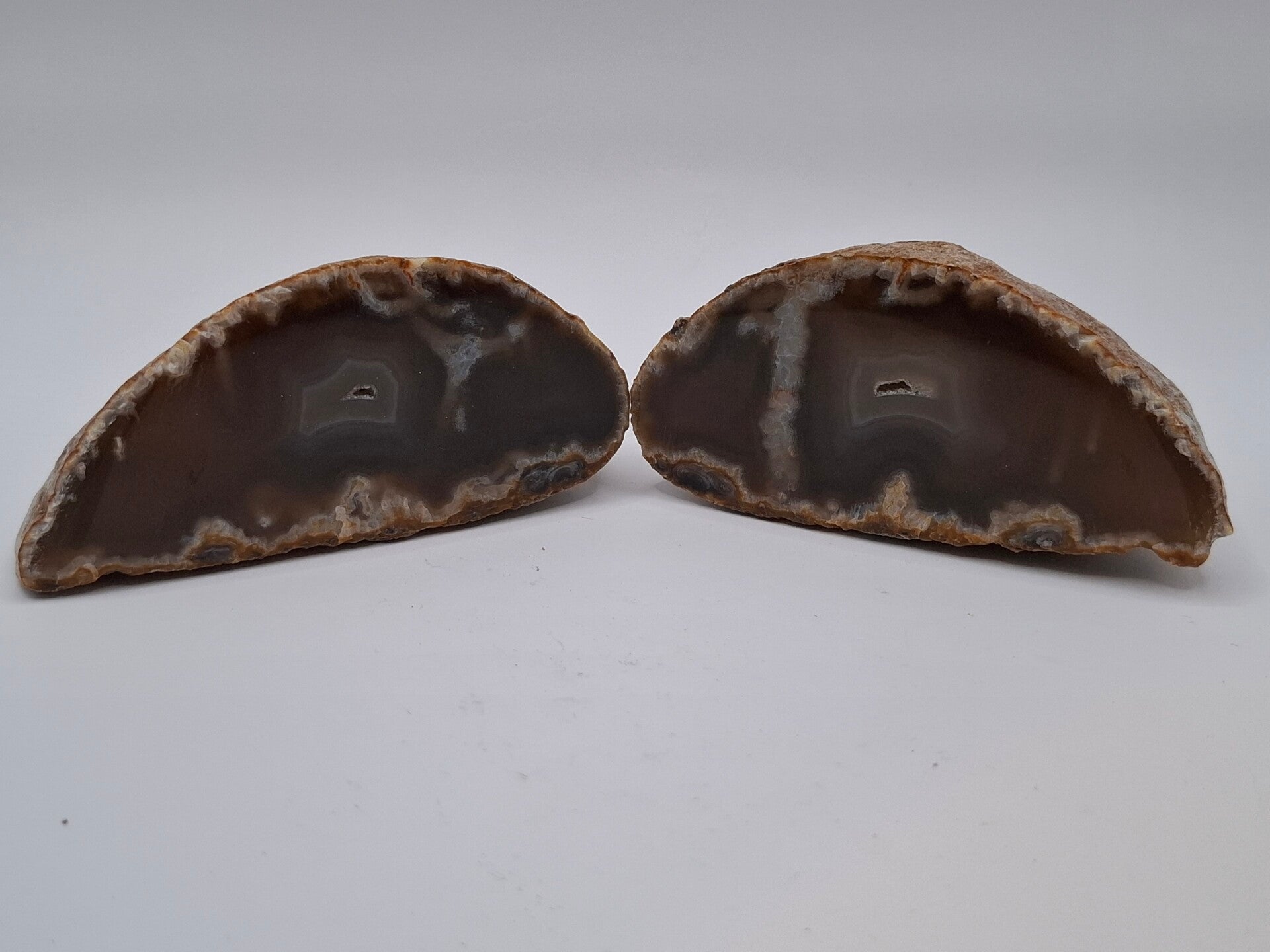 Agaat geode (paar)
