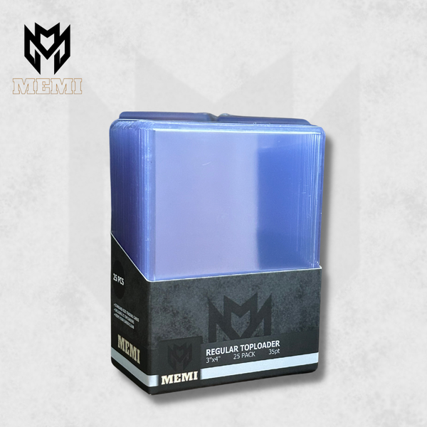 MEMI Regular Toploaders 3"X4" 35PT (25Pack)