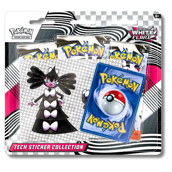 Pokemon White Flare 3-Pack Tech Sticker Blister