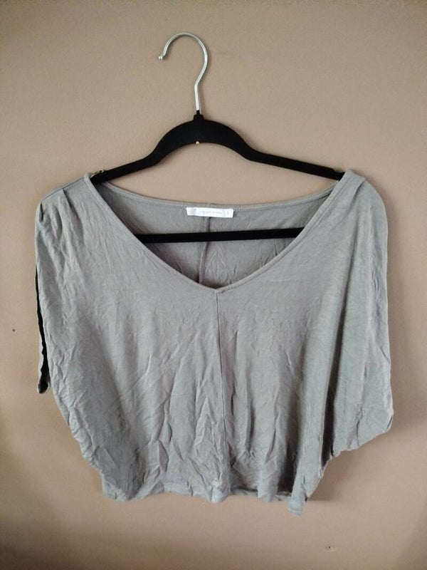 Haut, femme, gris