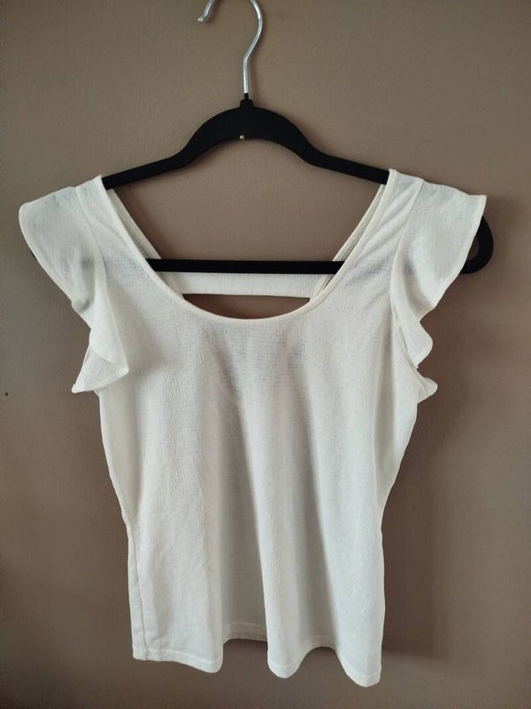 Haut, femme, blanc