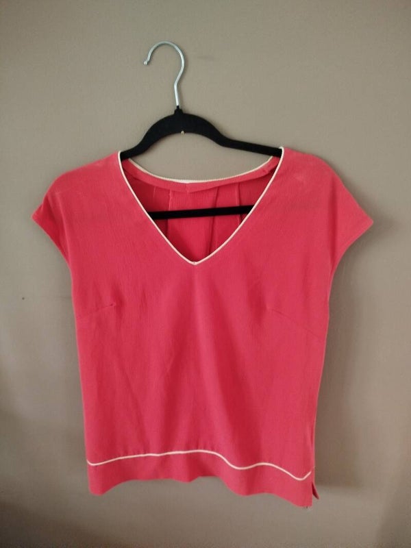 Haut, femme, rose