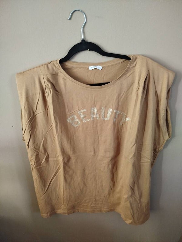 Haut, femme, marron
