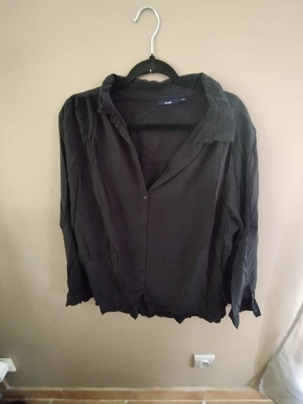 Chemise, femme, noire