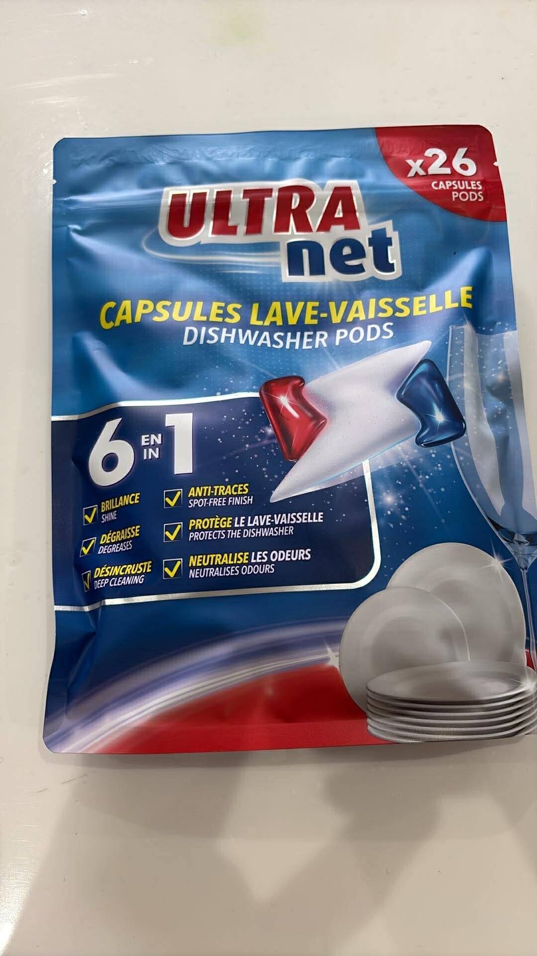 Capsules lave-vaisselle