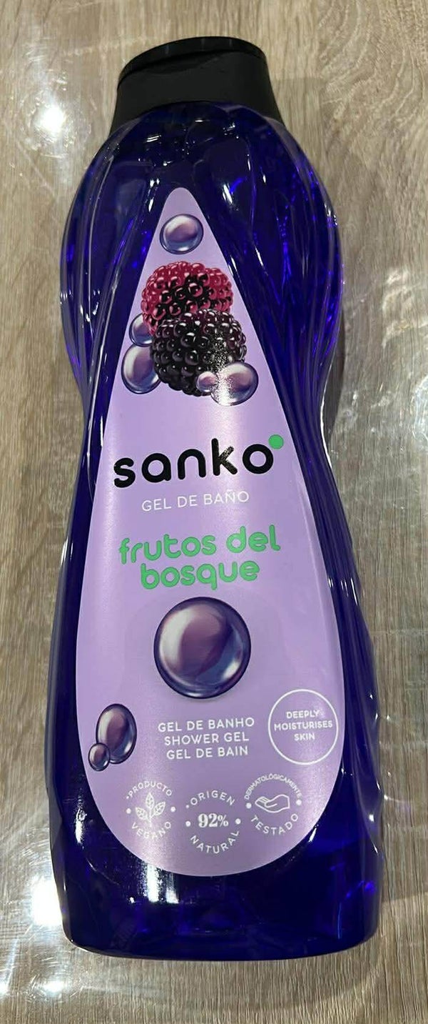 Gel douche fruits rouges