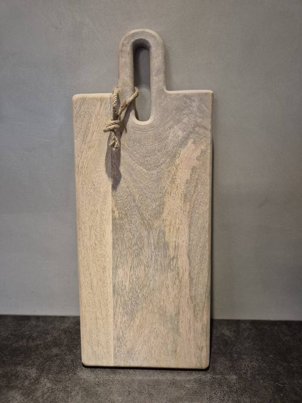 Borrelplank ovaal handvat - 44 x 20 cm Mangohout