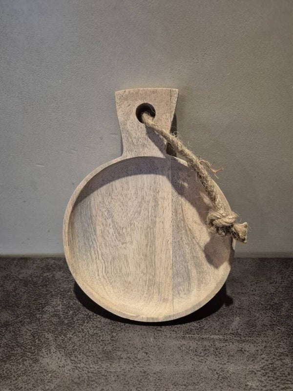 Serveerschaal rond - 15 cm doorsnede Mango Hout