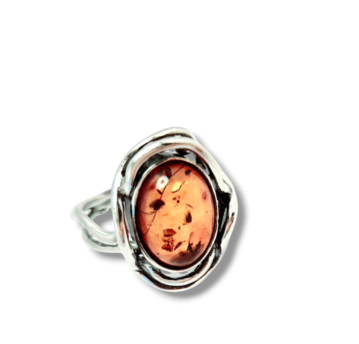 Boho Amber Ring – A Free-Spirited Expression of Nature’s Beauty