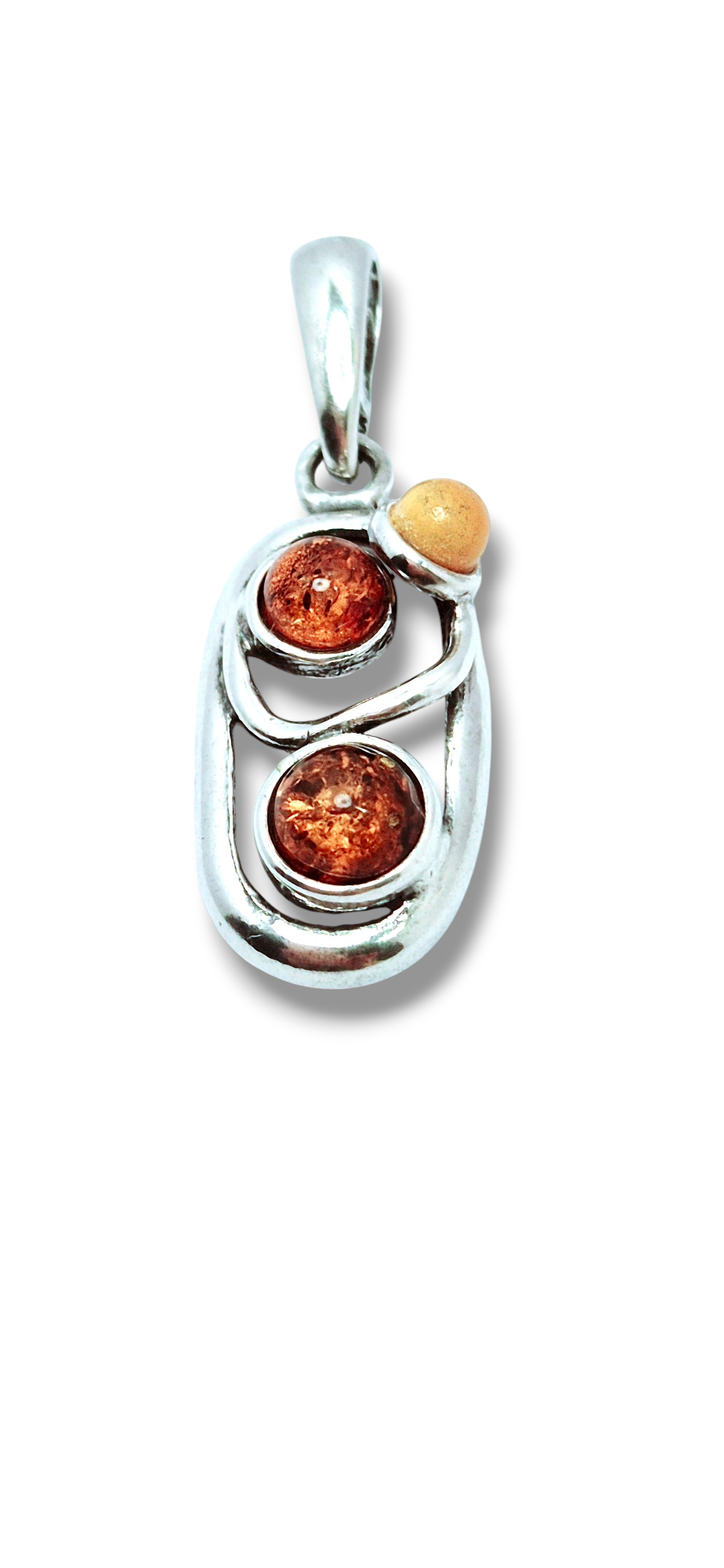 Oval Amber Pendant
