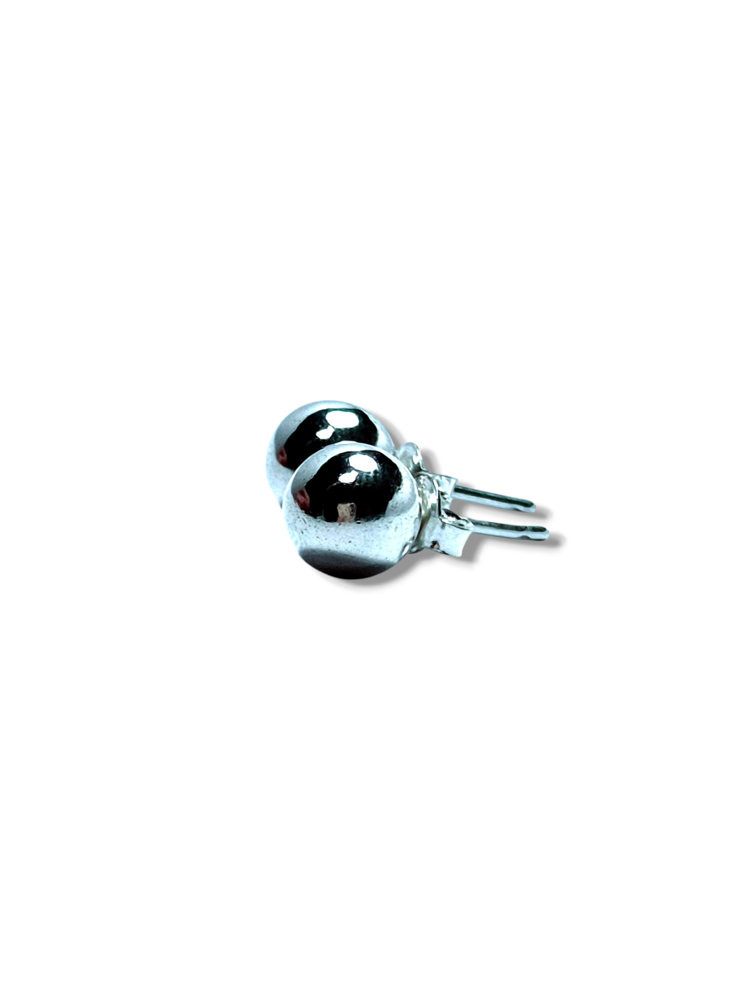 Classic Silver Ball Stud Earrings – Timeless Simplicity & Elegance