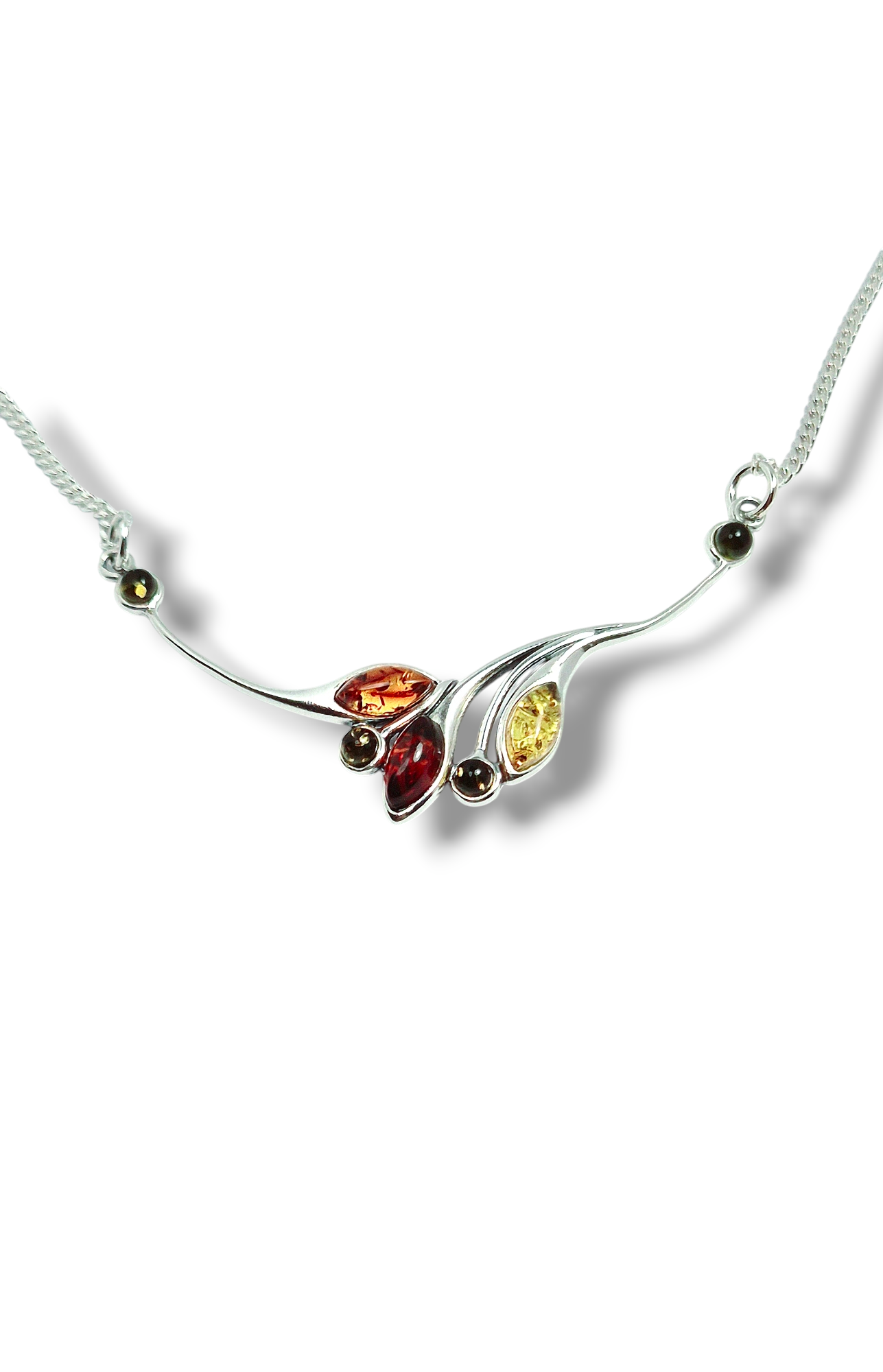 Multicolored Amber Necklace