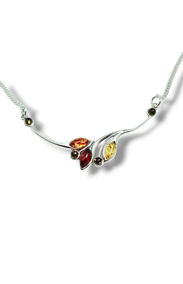 Multicolored Amber Necklace