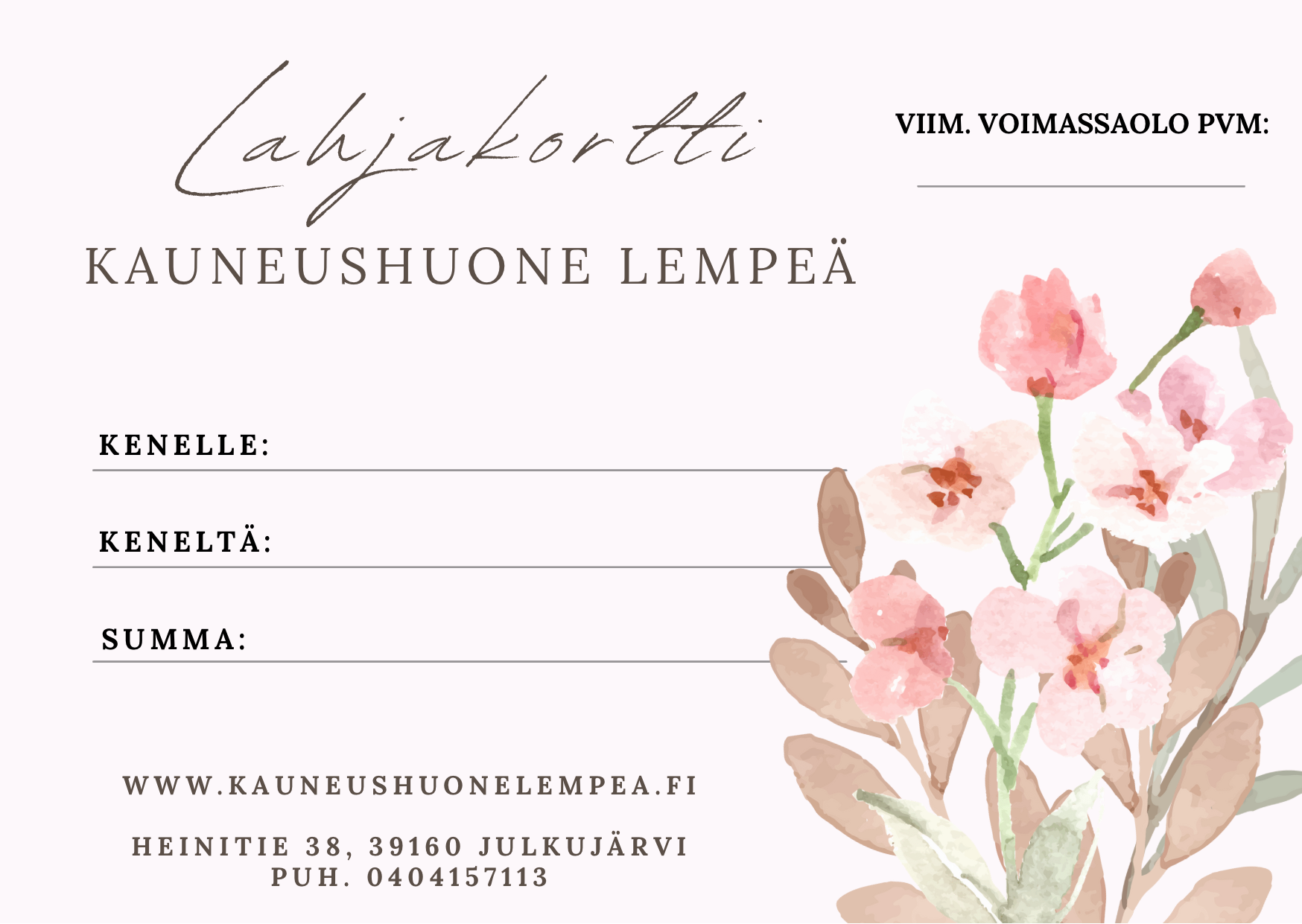 Lahjakortti 50€