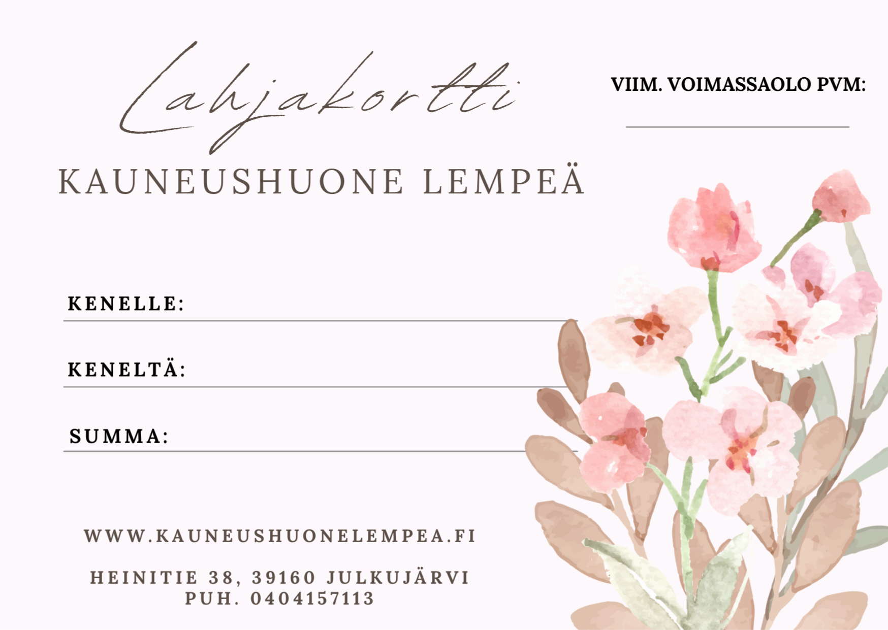 Lahjakortti 150€