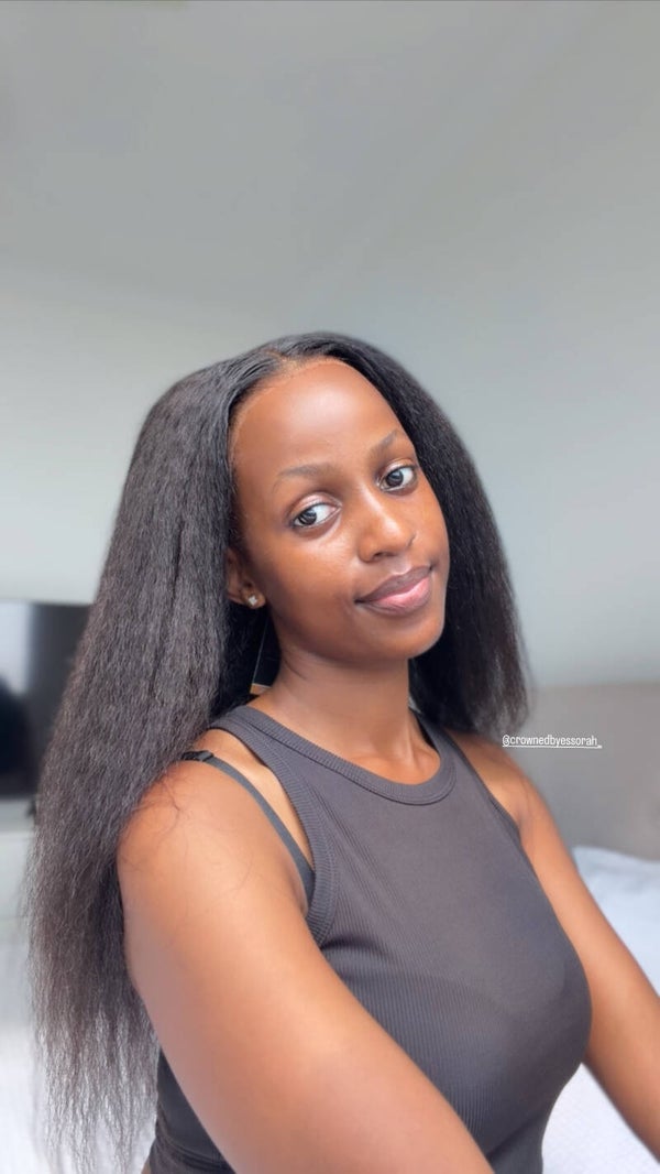 Kinky Straight 9*6 Wear and Go Glueless Wig – Beginner Friendly, Gives a Natural Hairline