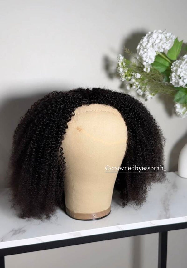 Afro Curly Half Wig