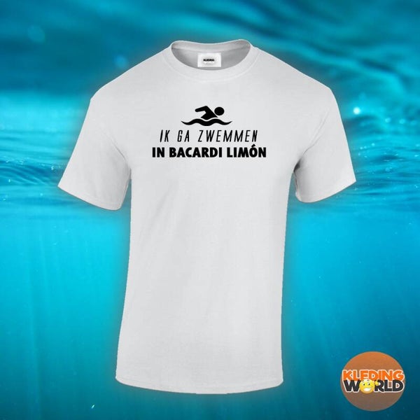 T-SHIRT IK GA ZWEMMEN IN BACARDI LIMÒN