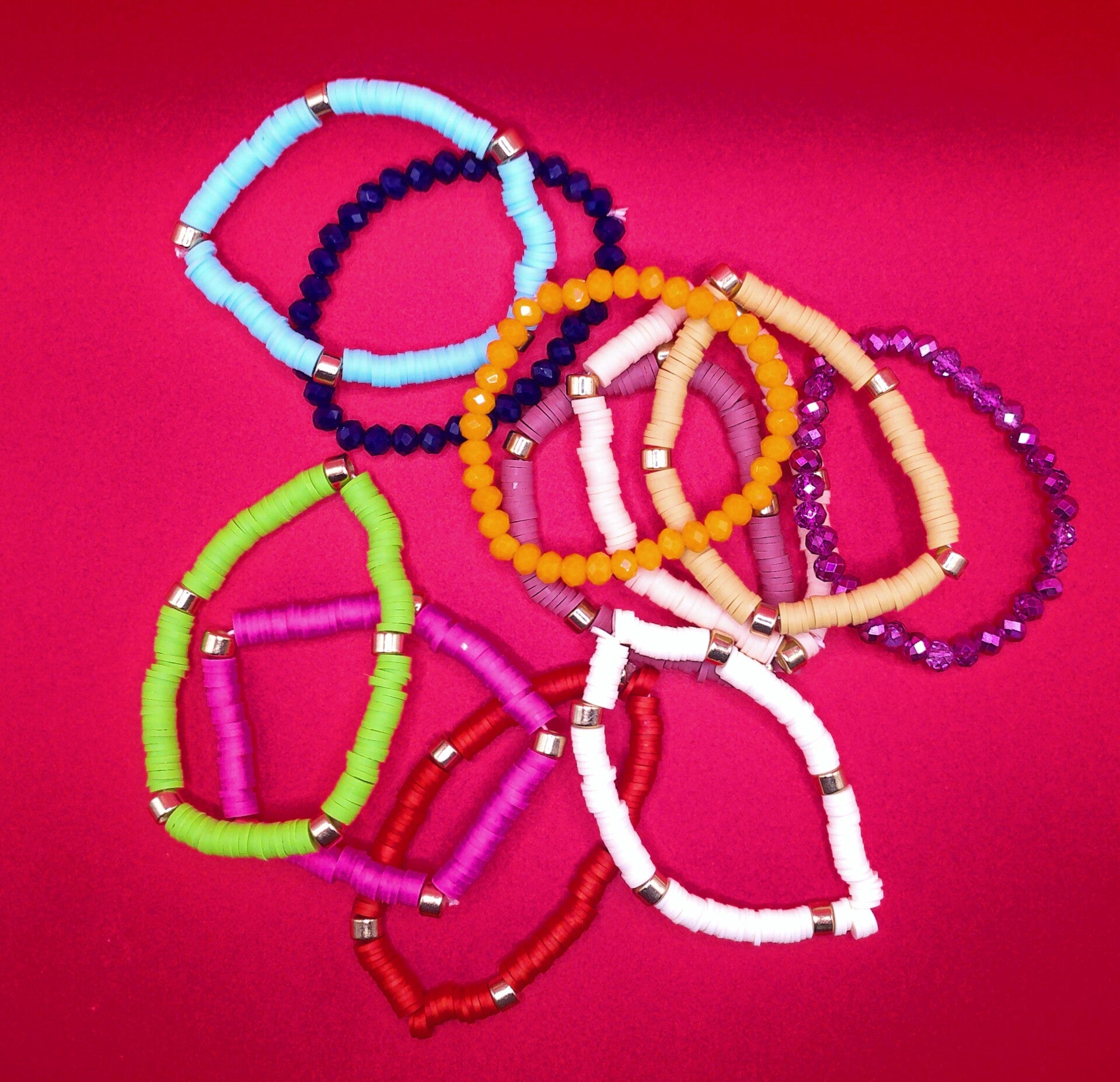 Bohemian Style Stretch Armbänder je 1 Stück