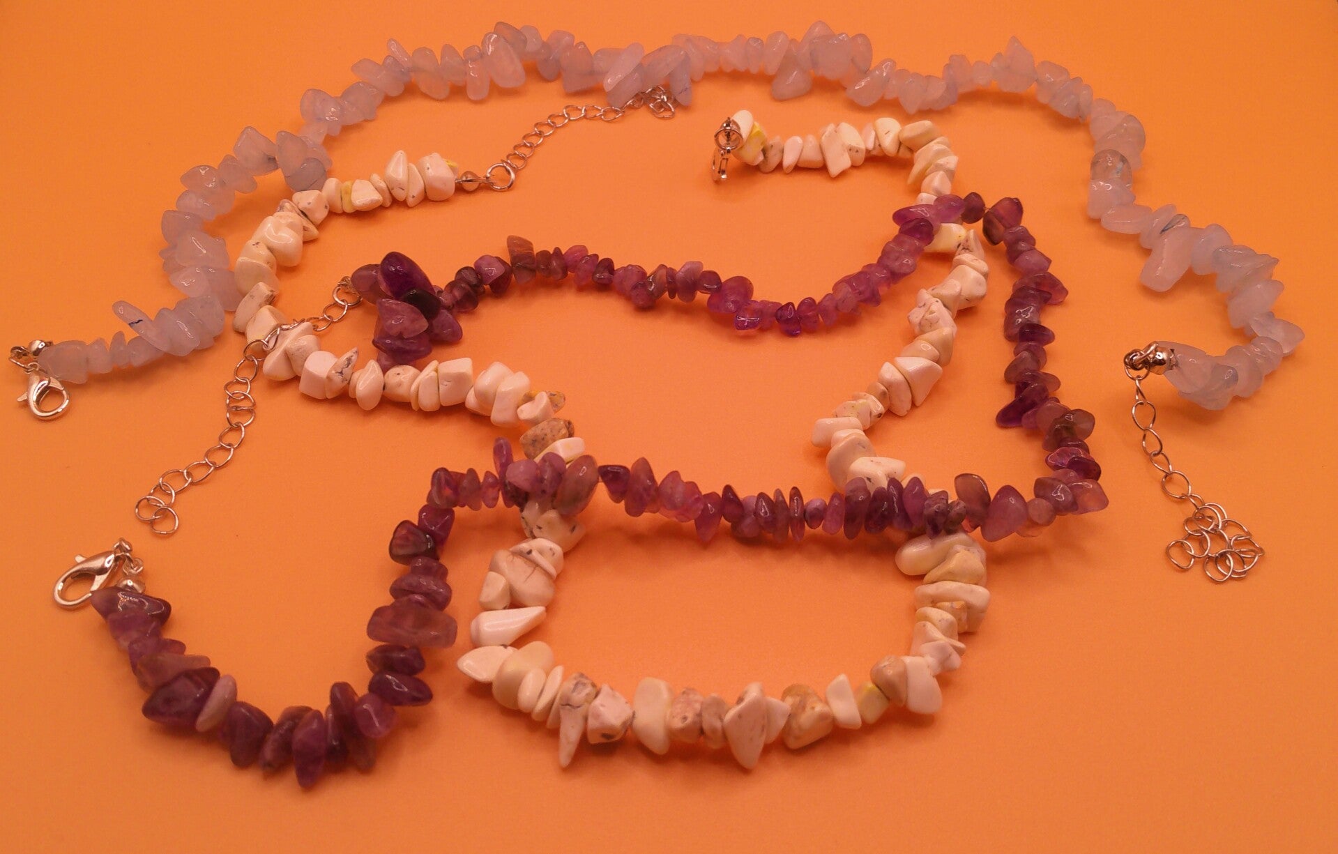 Stein Perlenkette verstellbar