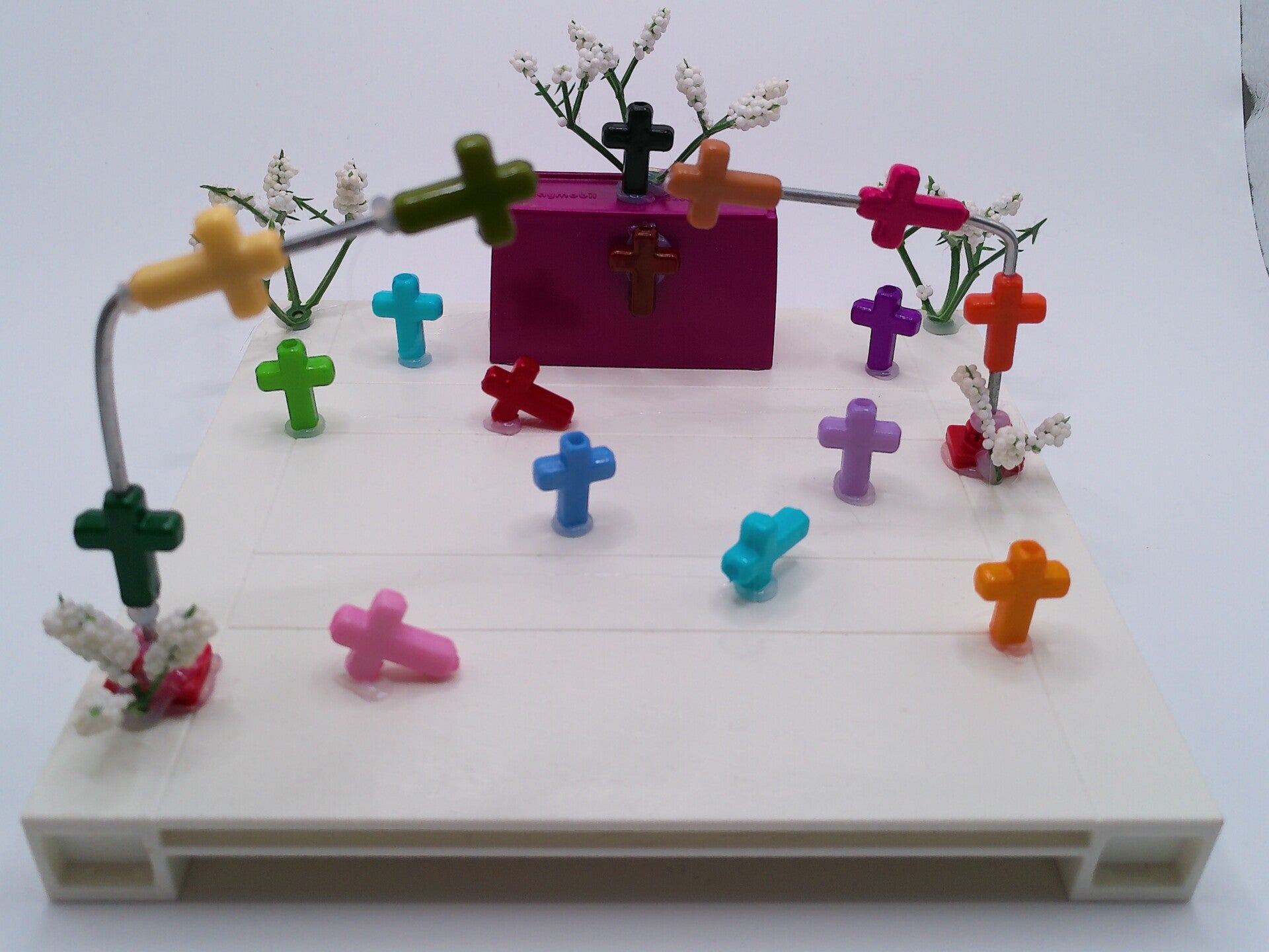 Mini-Acrylkreuz-Anhänger