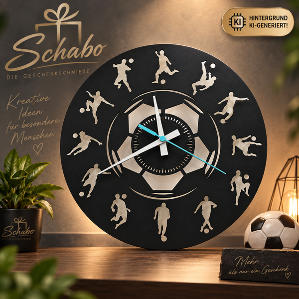 Wanduhr Let the Football in your heart