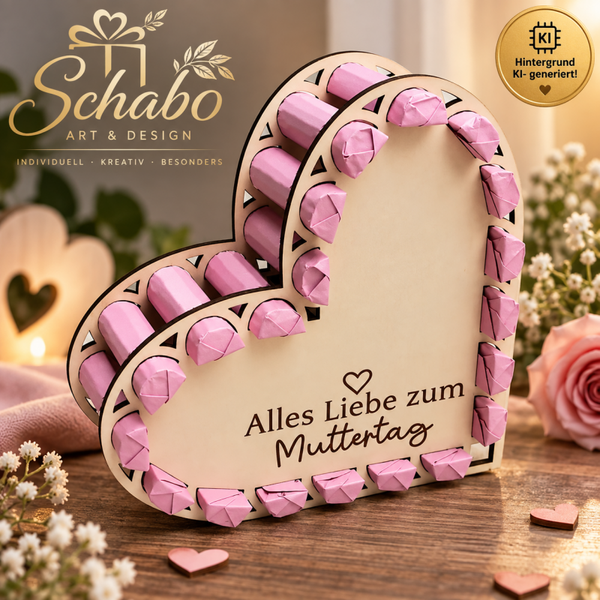 Muttertags- Herz Schoki