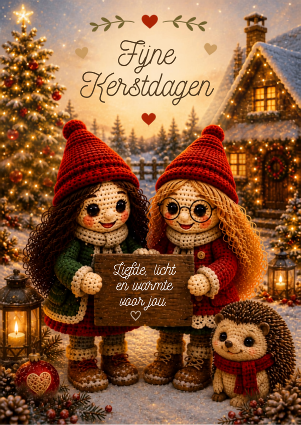Ansichtkaart Warme groet ✨