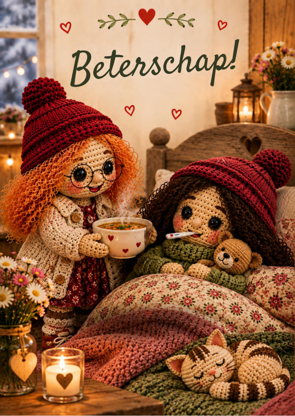 Ansichtkaart Beterschap 💚