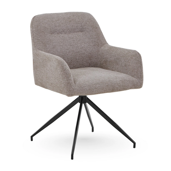 Ofelia chaise de salle à manger - Sand Avec fonction pivotante à 360 degrés