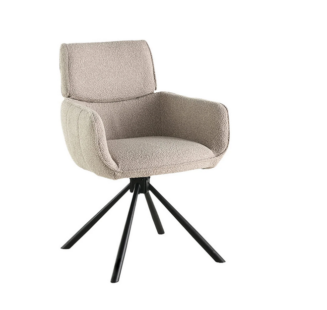 Chaise de salle à manger Marta - Boucle Beige