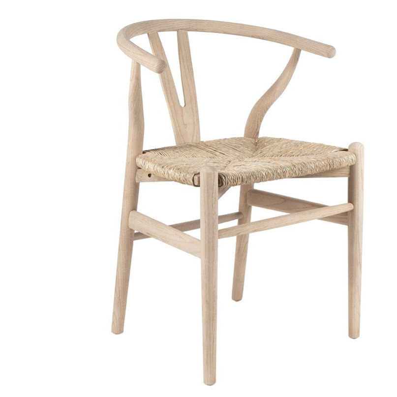 Chaise 'Bart' Bois d'orme avec assisse tissé