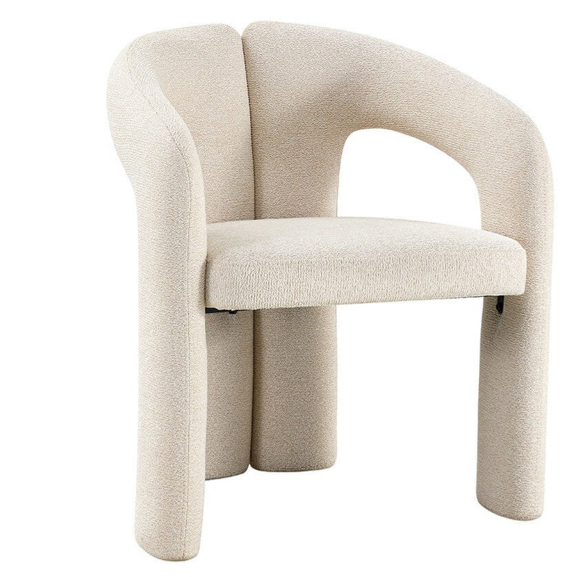 Chaise 'Beja' Tissu Ote Sahara Beige
