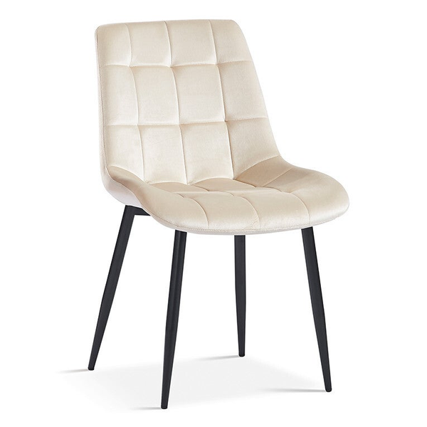 Chaise 'Juta' Velours Beige