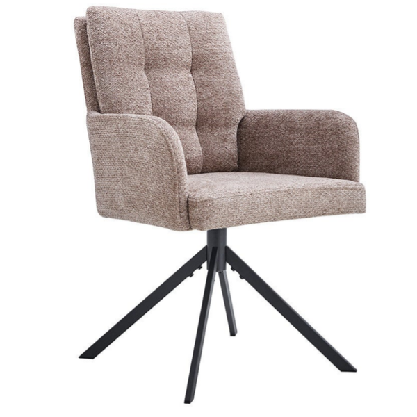 Chaise 'Granada' Pivotante Tissu Davis Bliss Sand